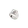 Wolf Square Signet Ring